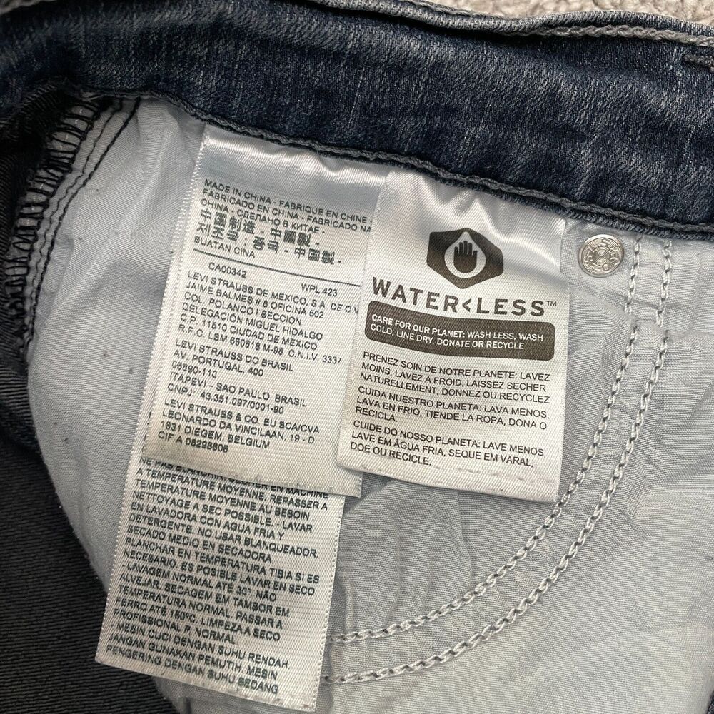 Levi's 505 Straight Denim Jeans Womens 10 Blue Cotton Casual Mid Rise 31x30.5 - Picture 4 of 15